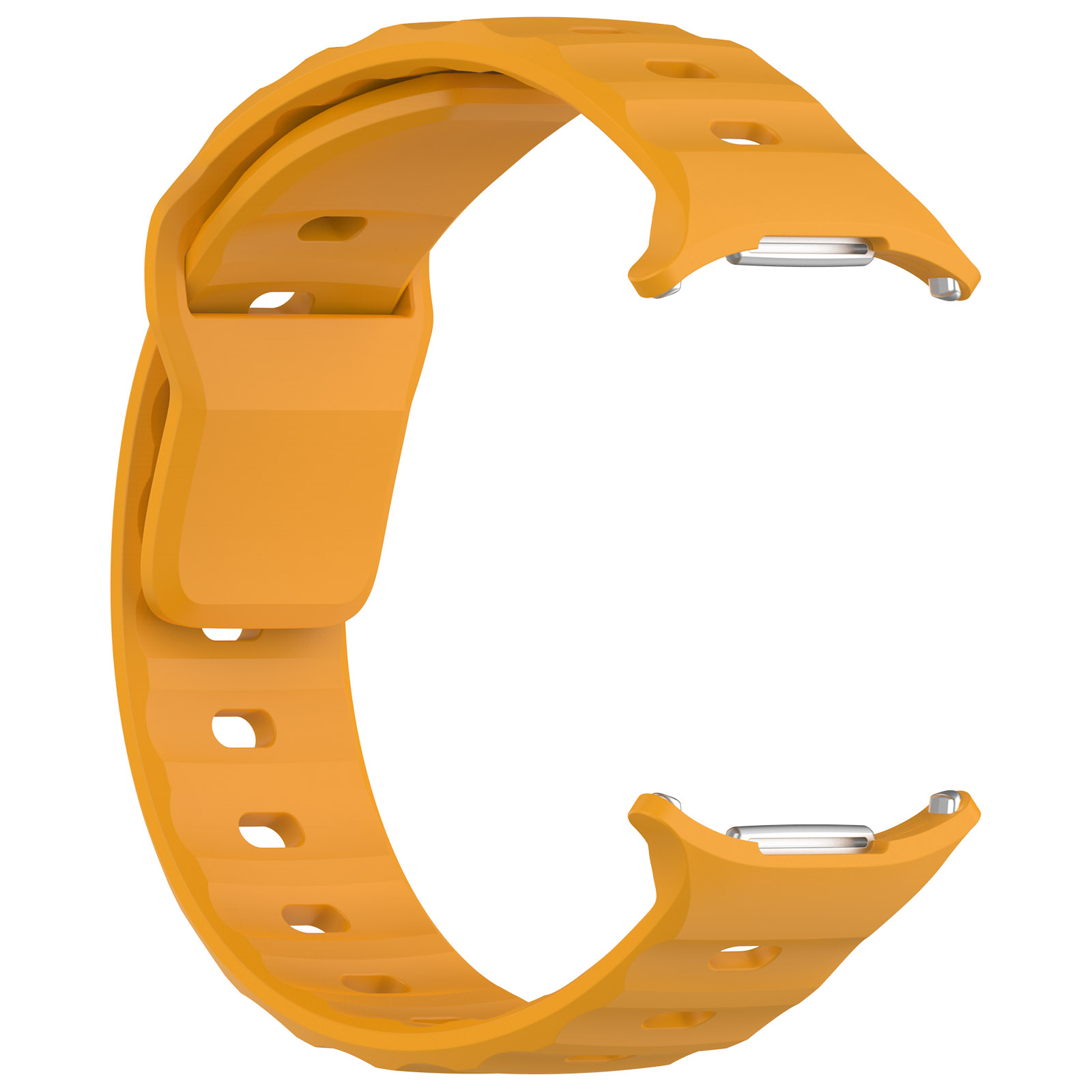 Silikonowy pasek Bizon Strap Watch Silicone G ustawiony od strony zapięcia 